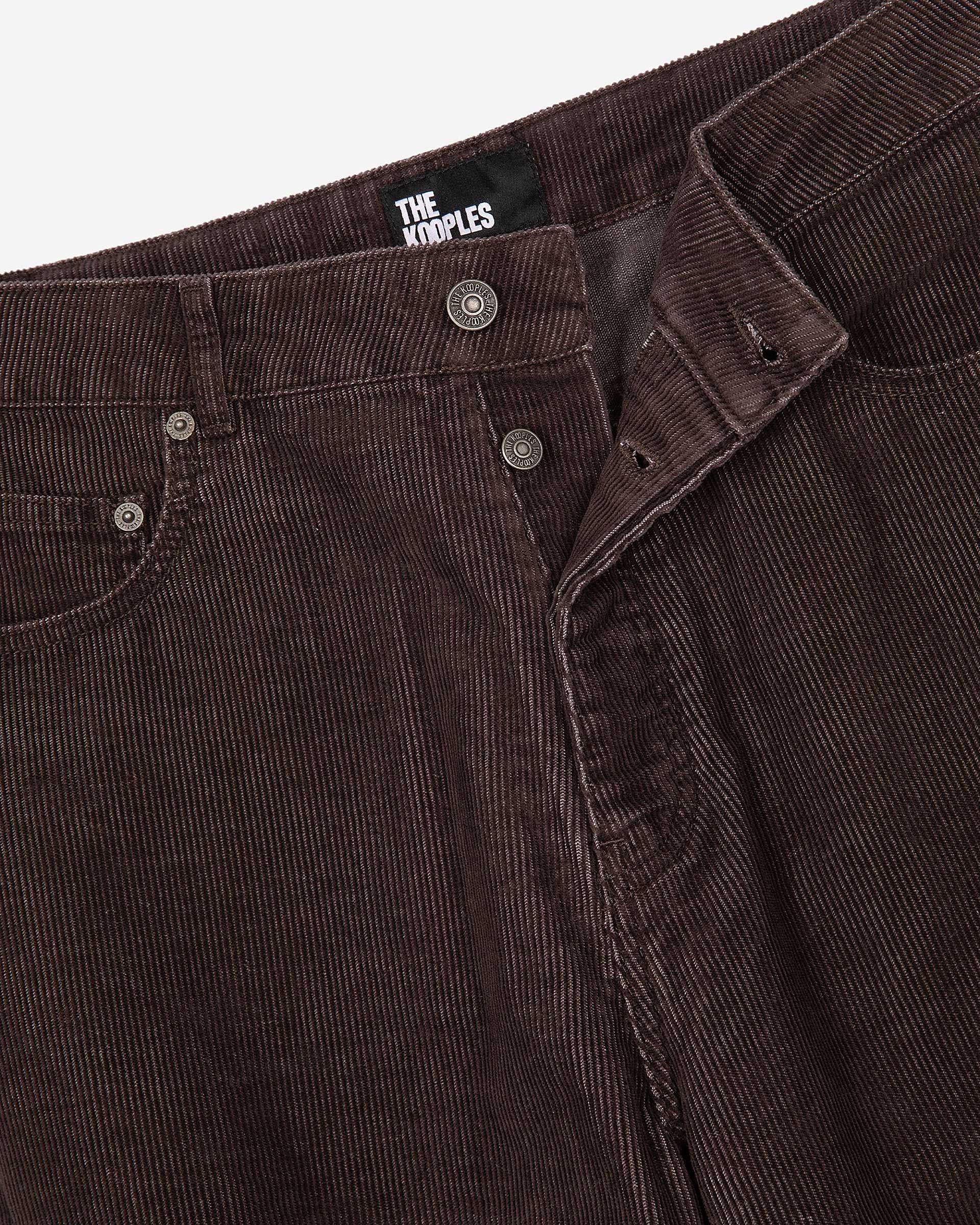 Brown corduroy baggy jeans