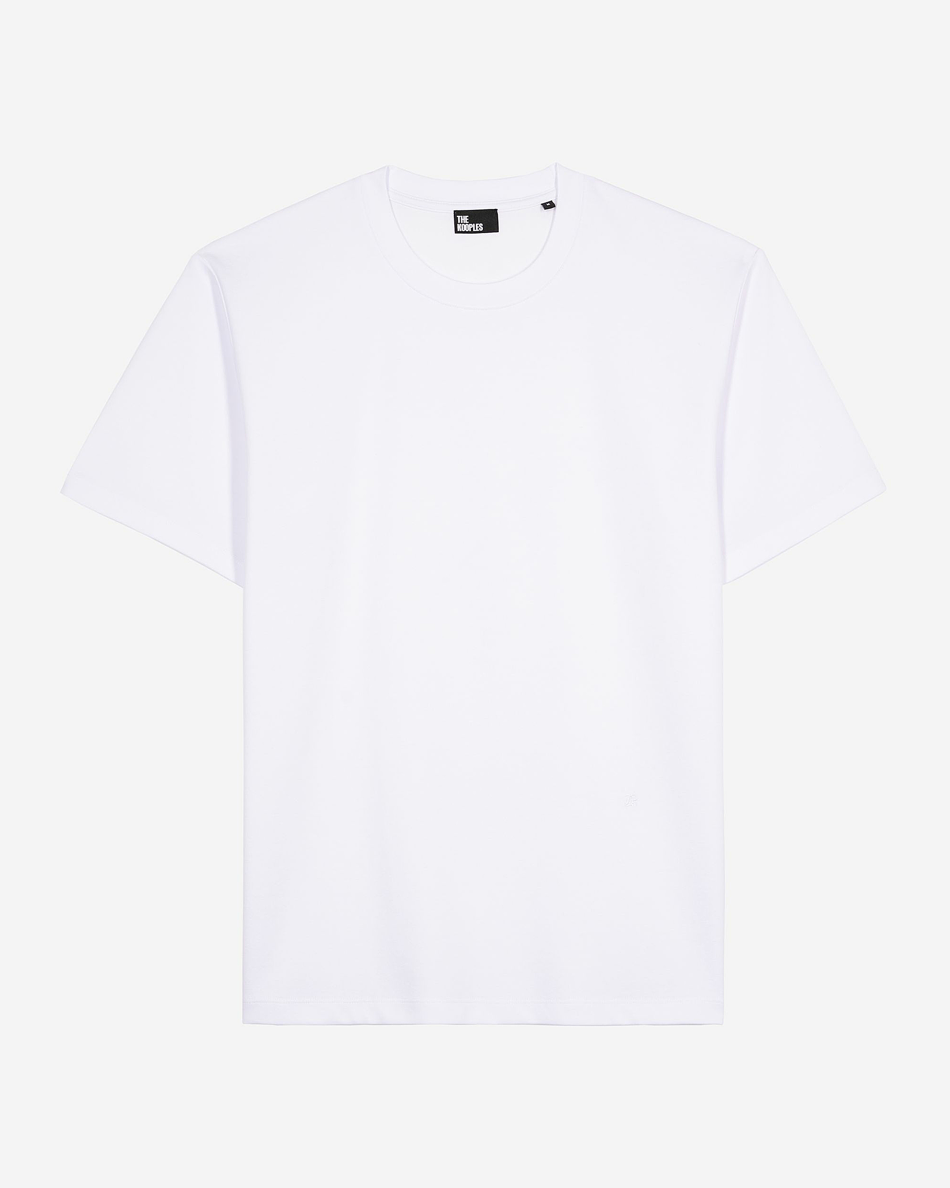 Mixed T-shirt, straight, plain white