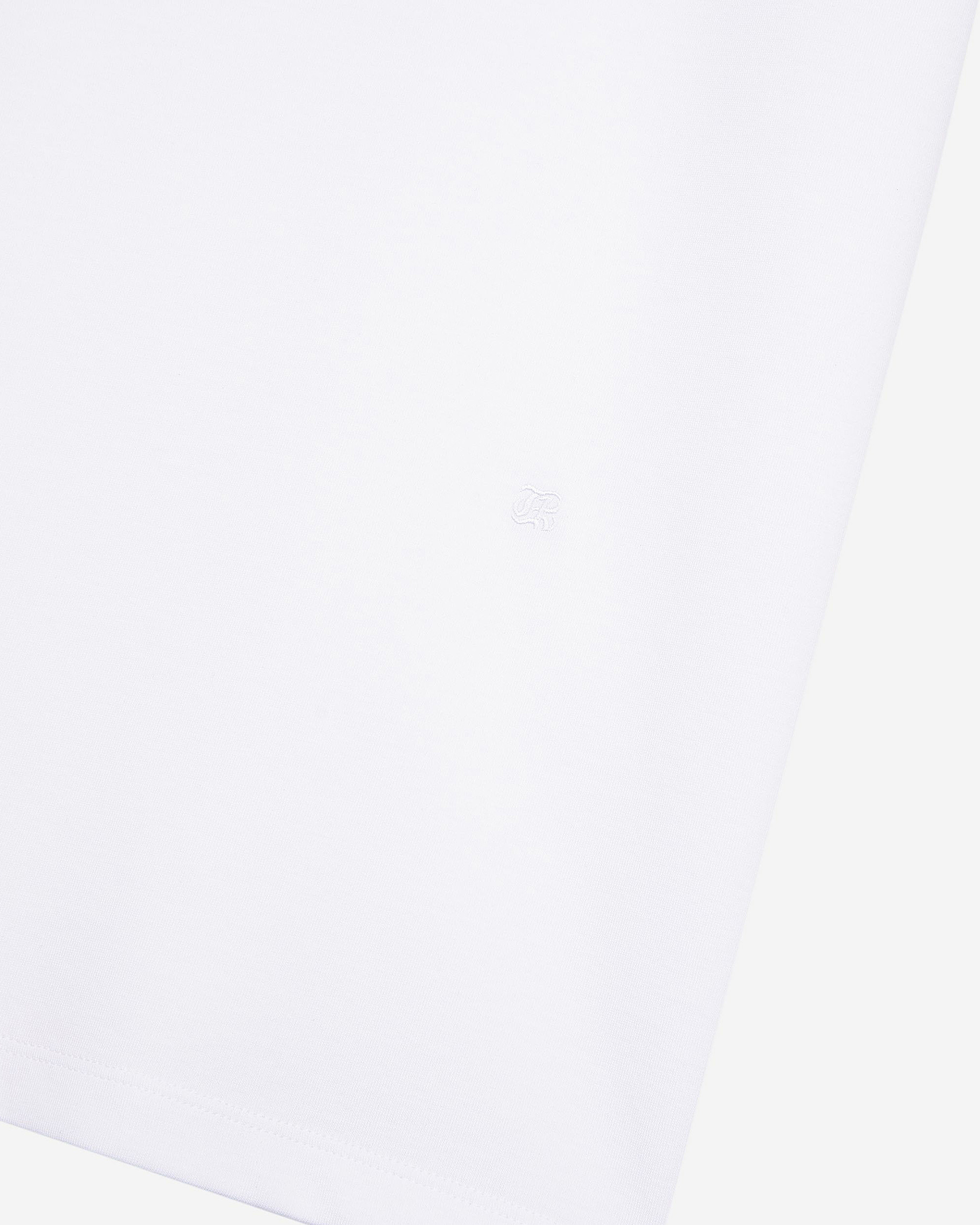 Mixed T-shirt, straight, plain white