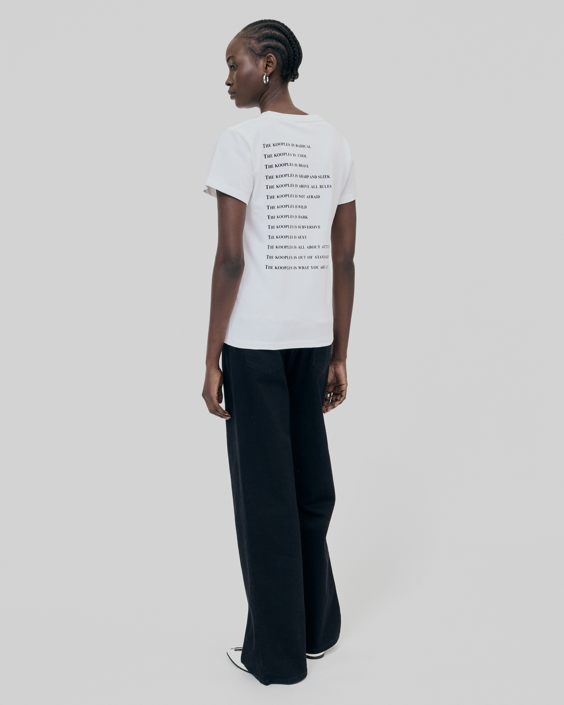 What Is fluorescent white T-shirt