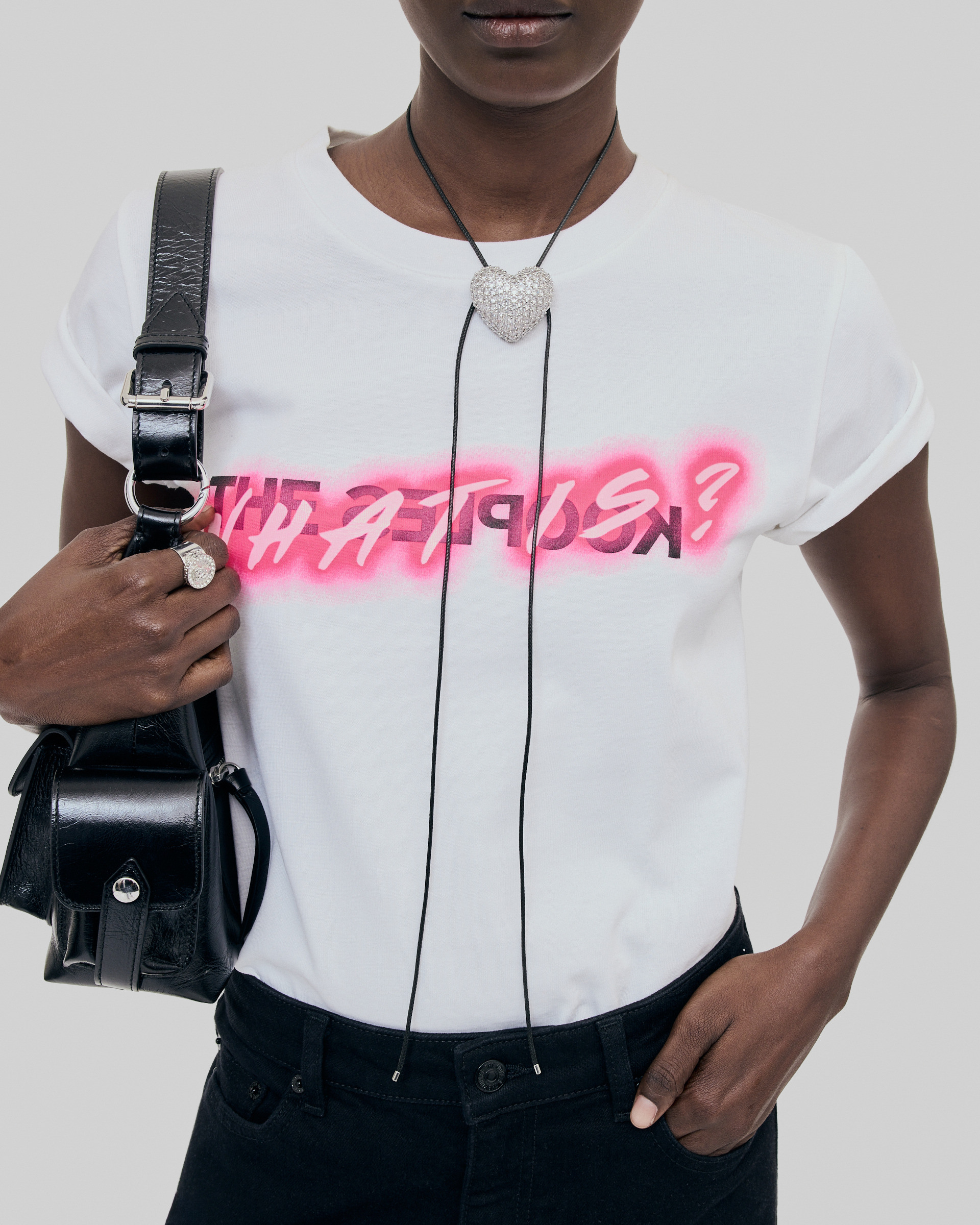 What Is fluorescent white T-shirt