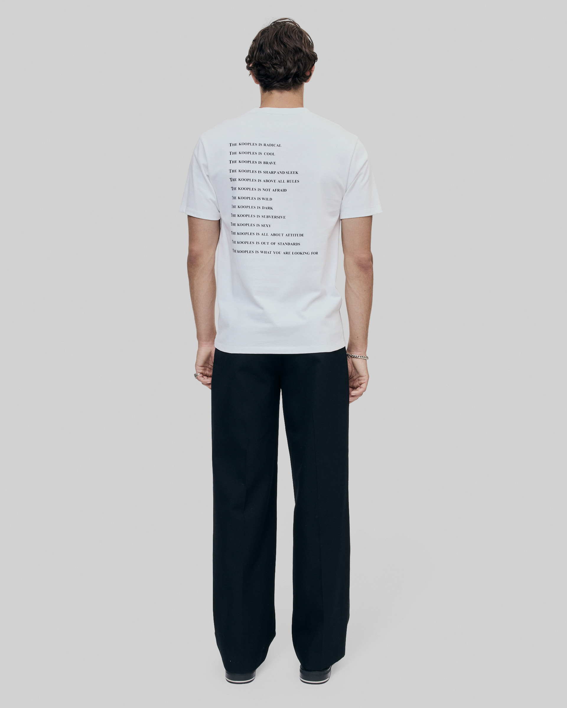 What Is fluorescent white T-shirt