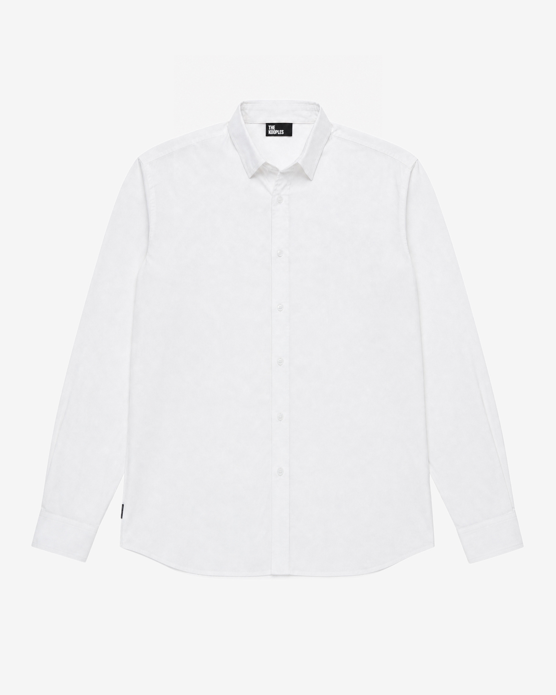 Formal white poplin shirt