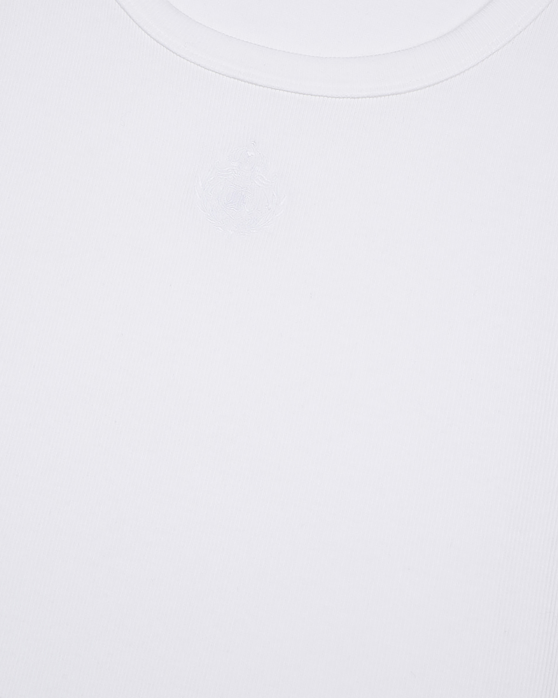 Tank top with white coat-of-arms embroidery