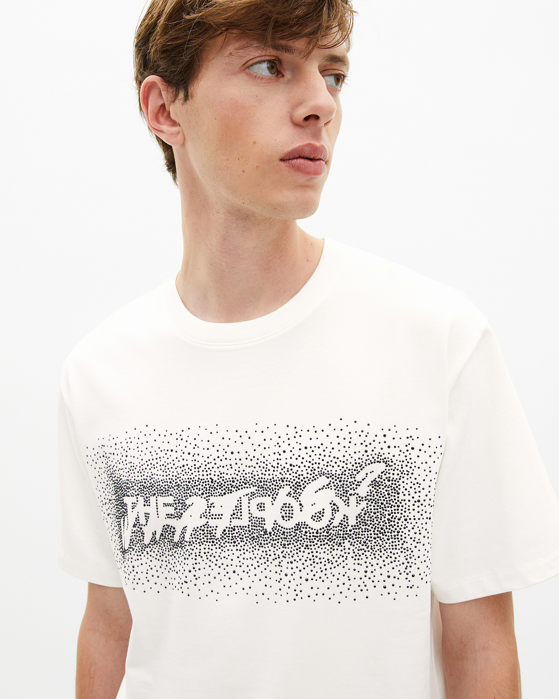 What is white rhinestone T-shirt