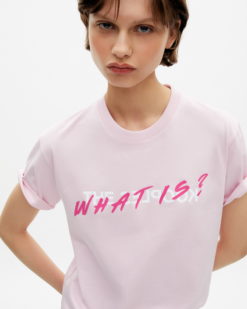 Pink 'What Is' T-shirt