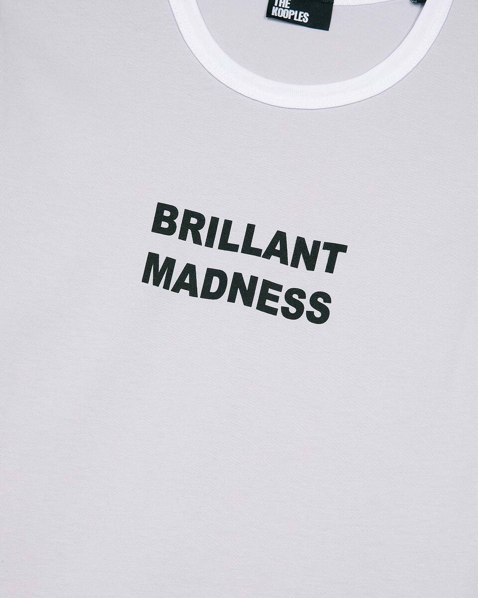 T-shirt with lilac screen print