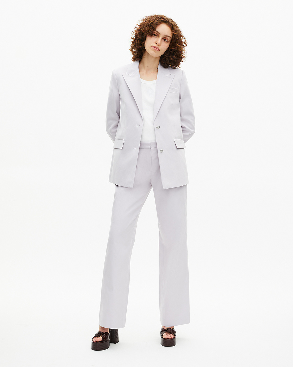 Lilac straight suit jacket