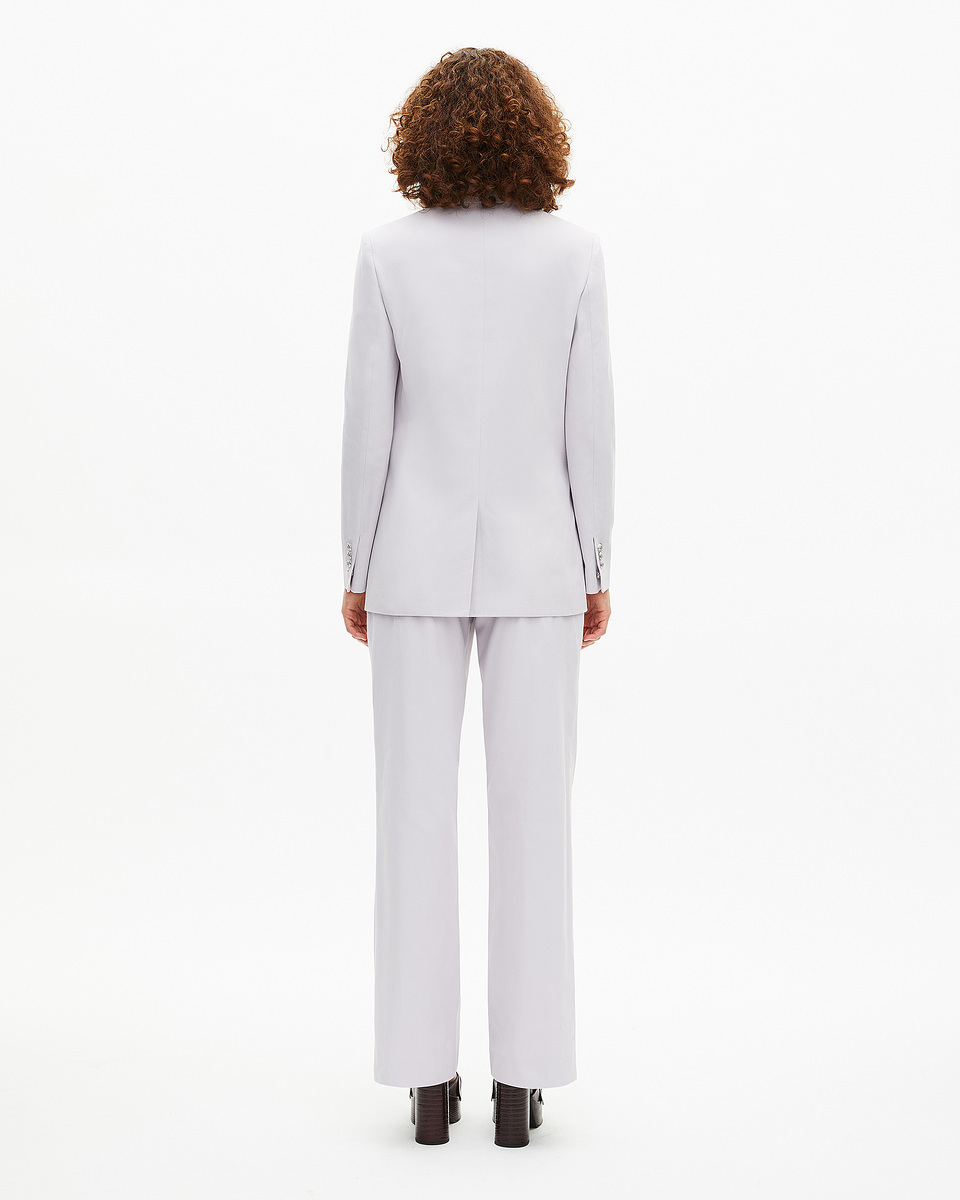 Lilac straight suit jacket