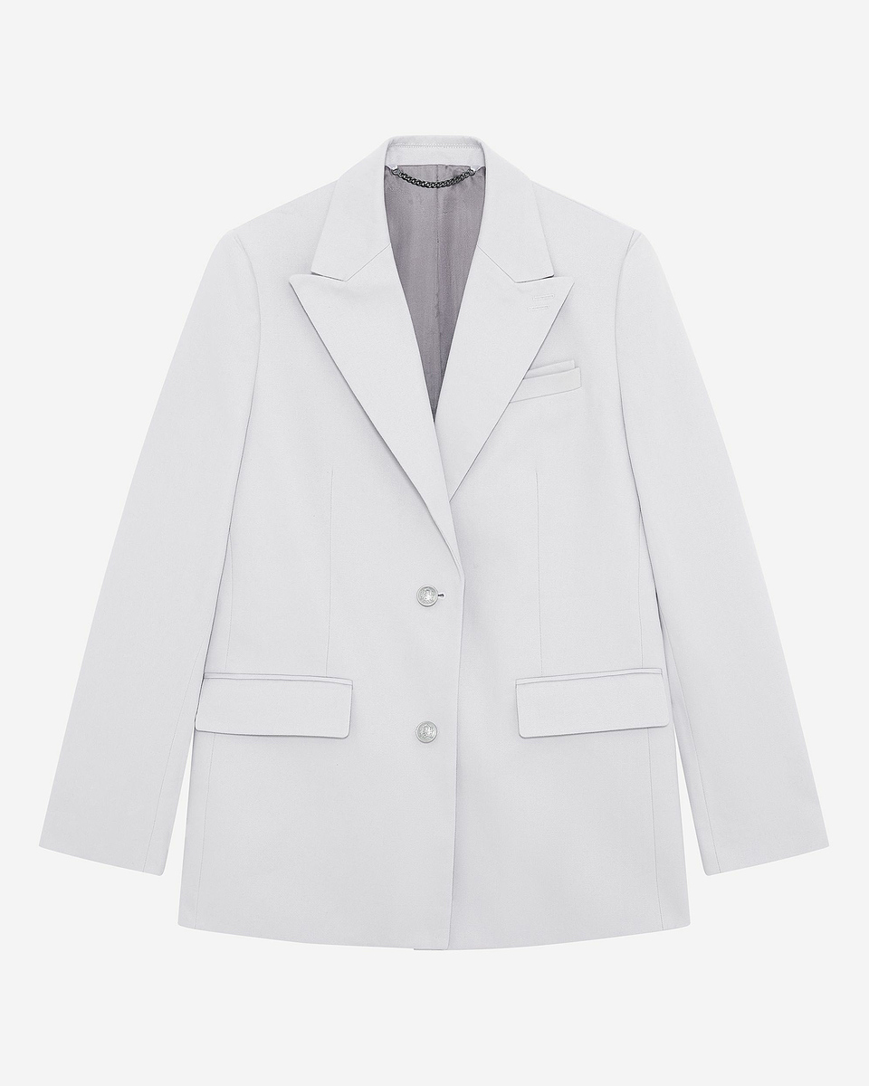 Lilac straight suit jacket
