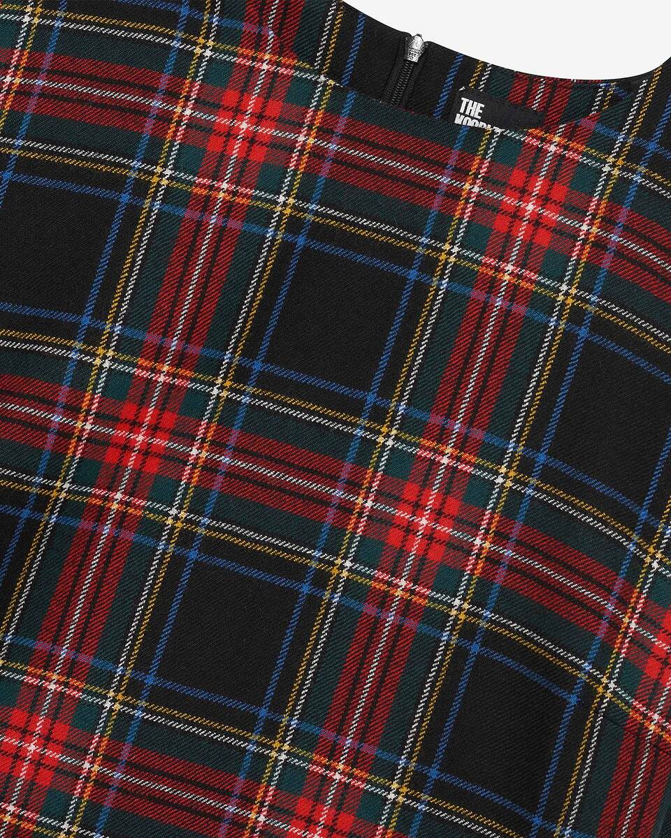Red and black tartan top