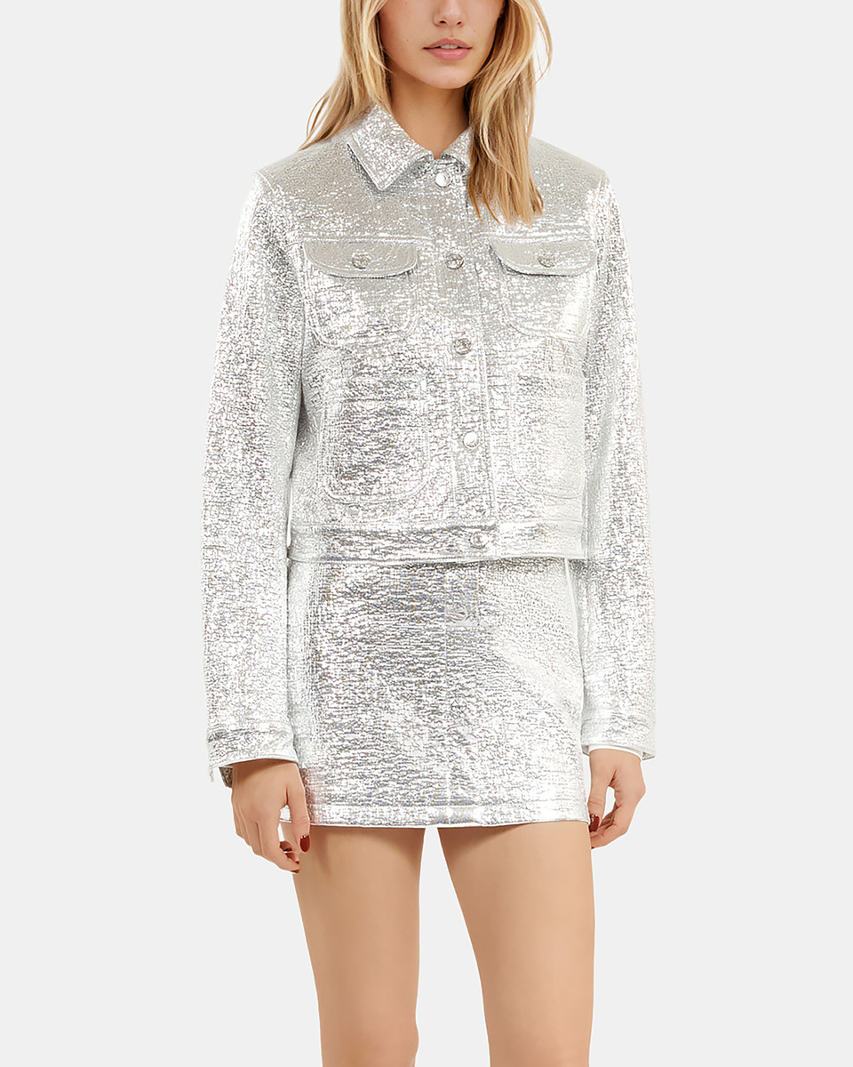 Short silver jacket