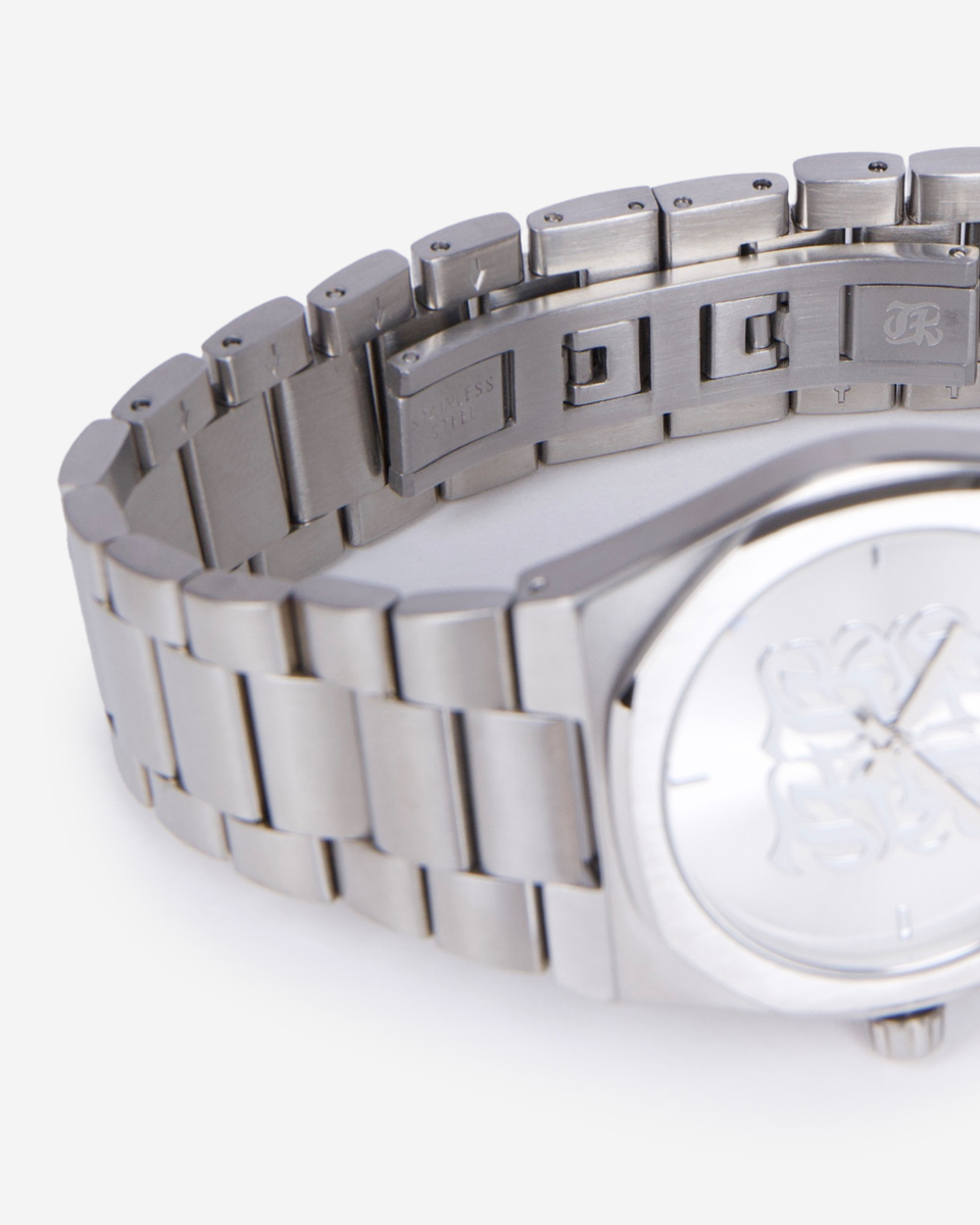 Silver Monogram Watch