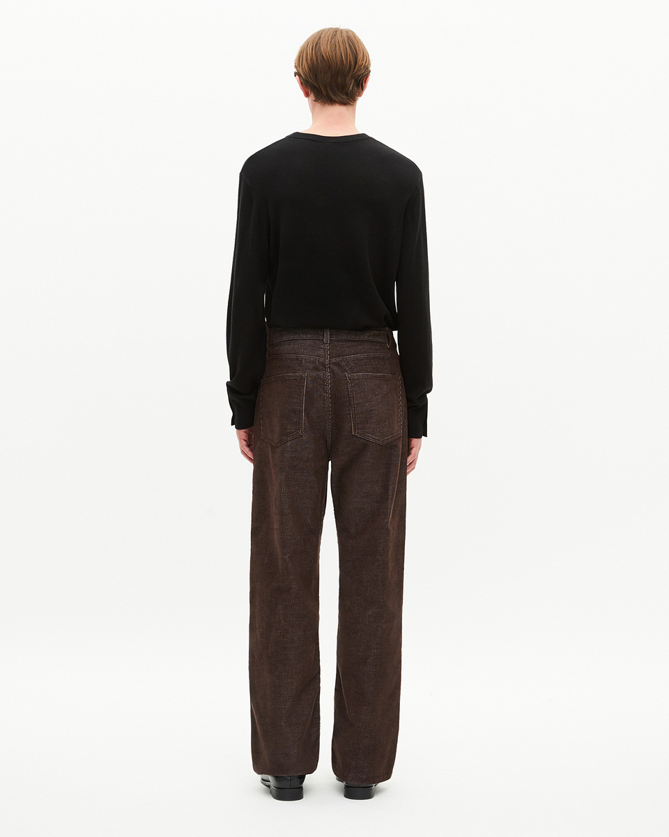 Brown corduroy baggy jeans