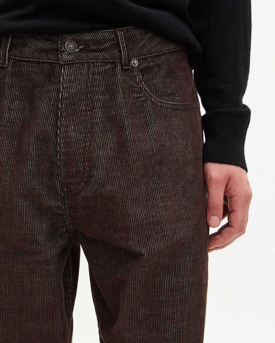Brown corduroy baggy jeans