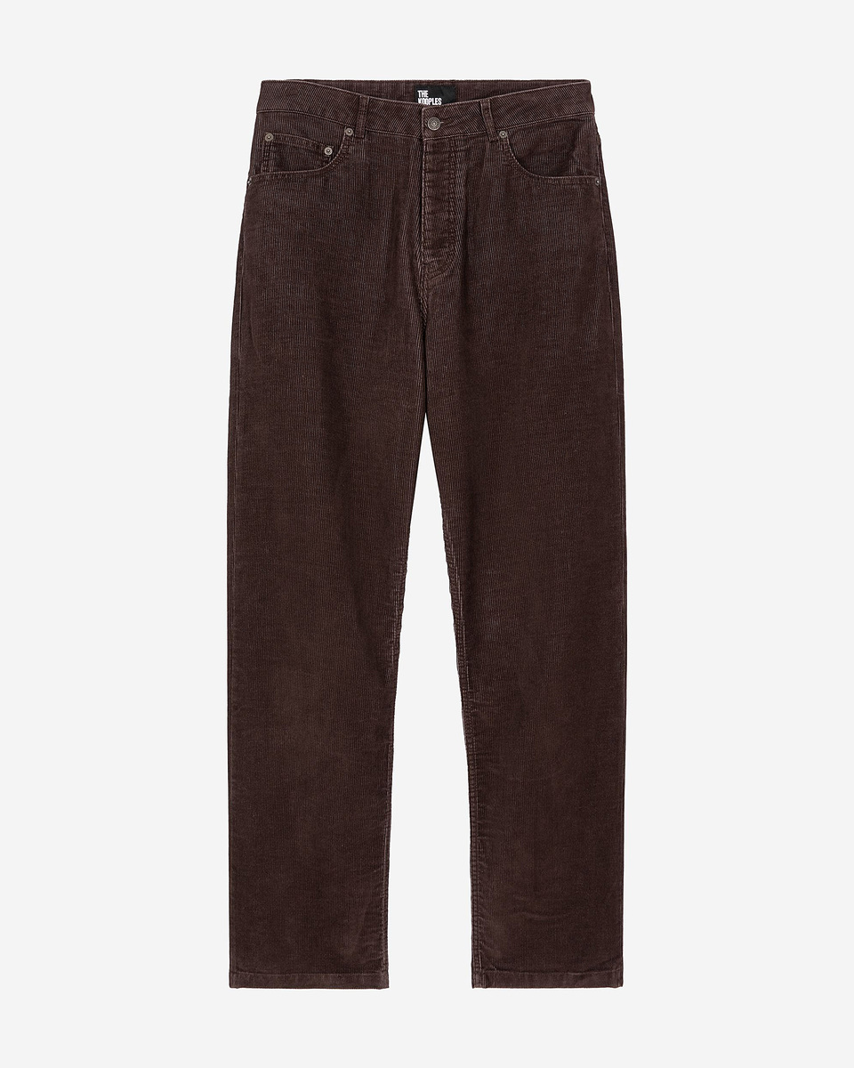 Brown corduroy baggy jeans