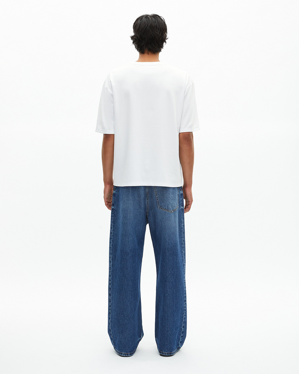Mixed T-shirt large plain white