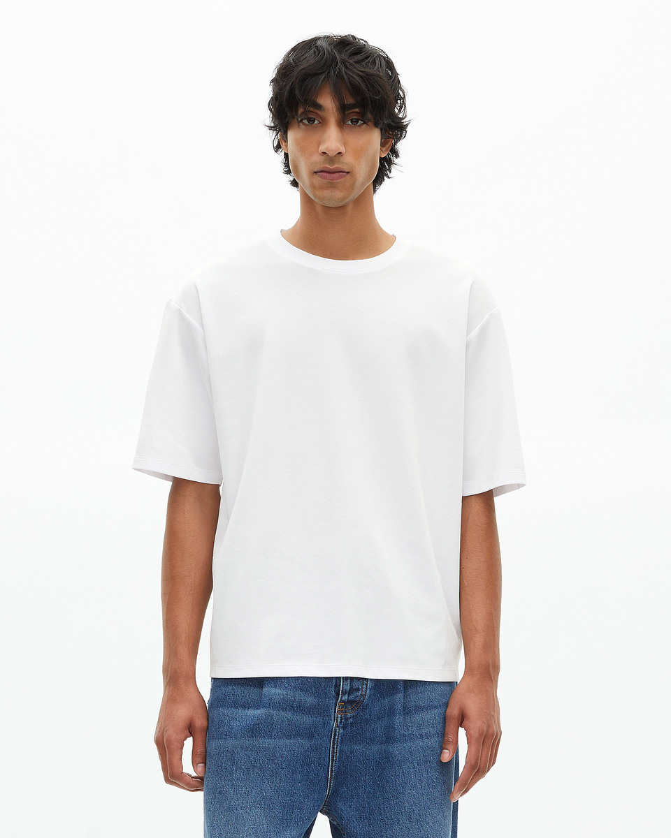 Mixed T-shirt large plain white
