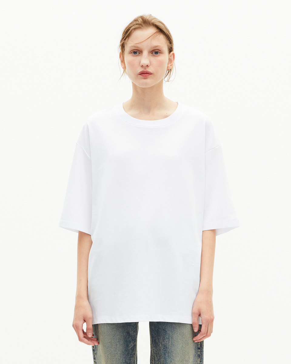 Mixed T-shirt large plain white