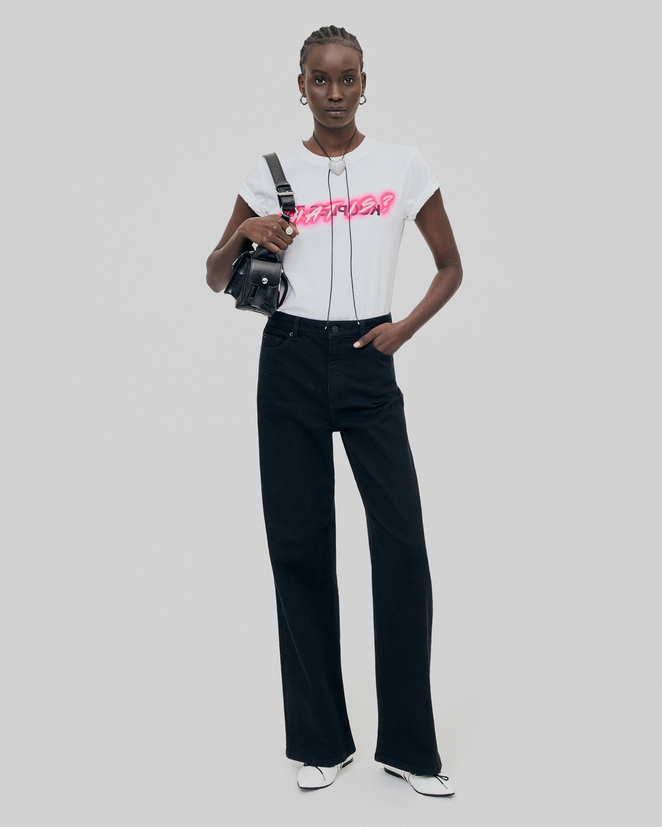 What Is fluorescent white T-shirt