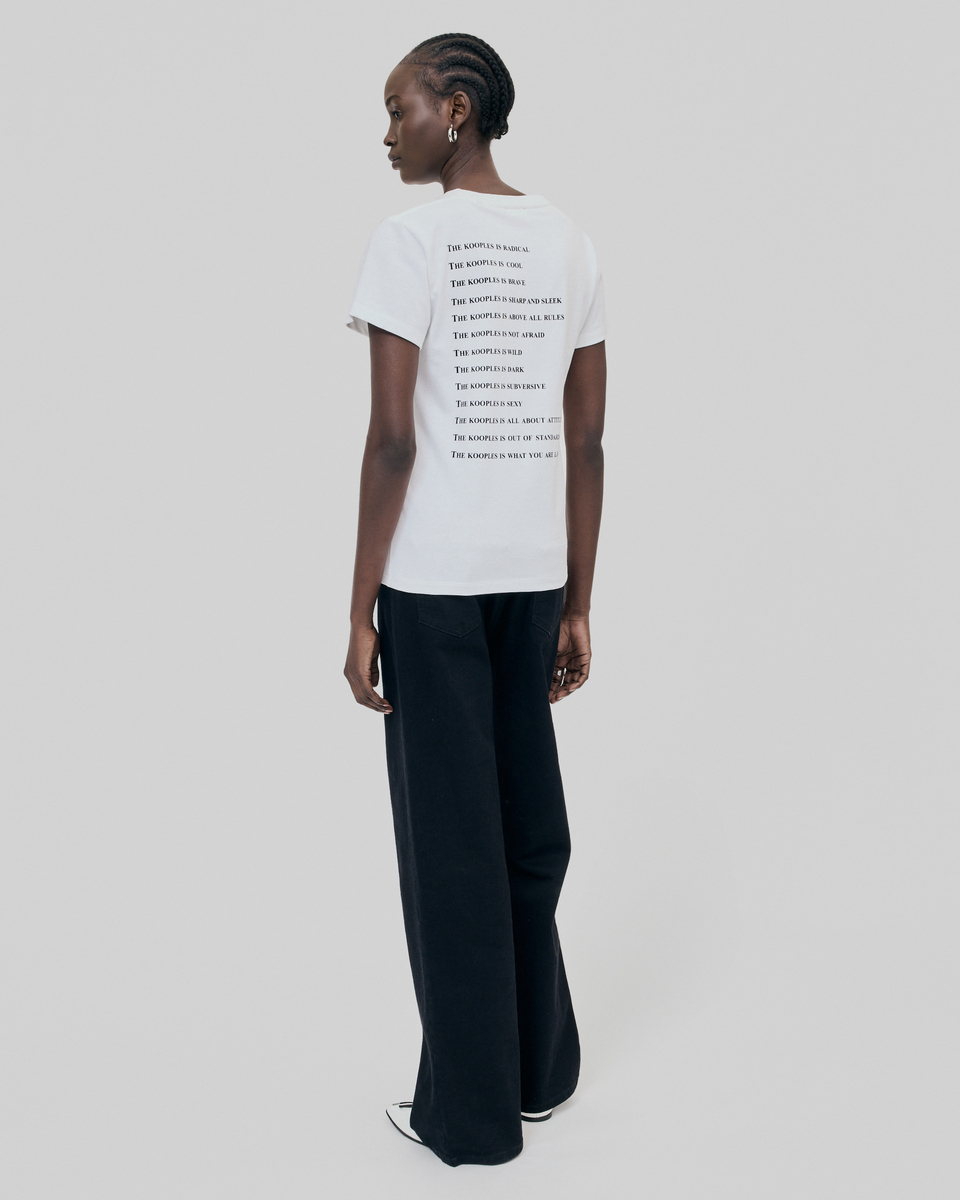 What Is fluorescent white T-shirt