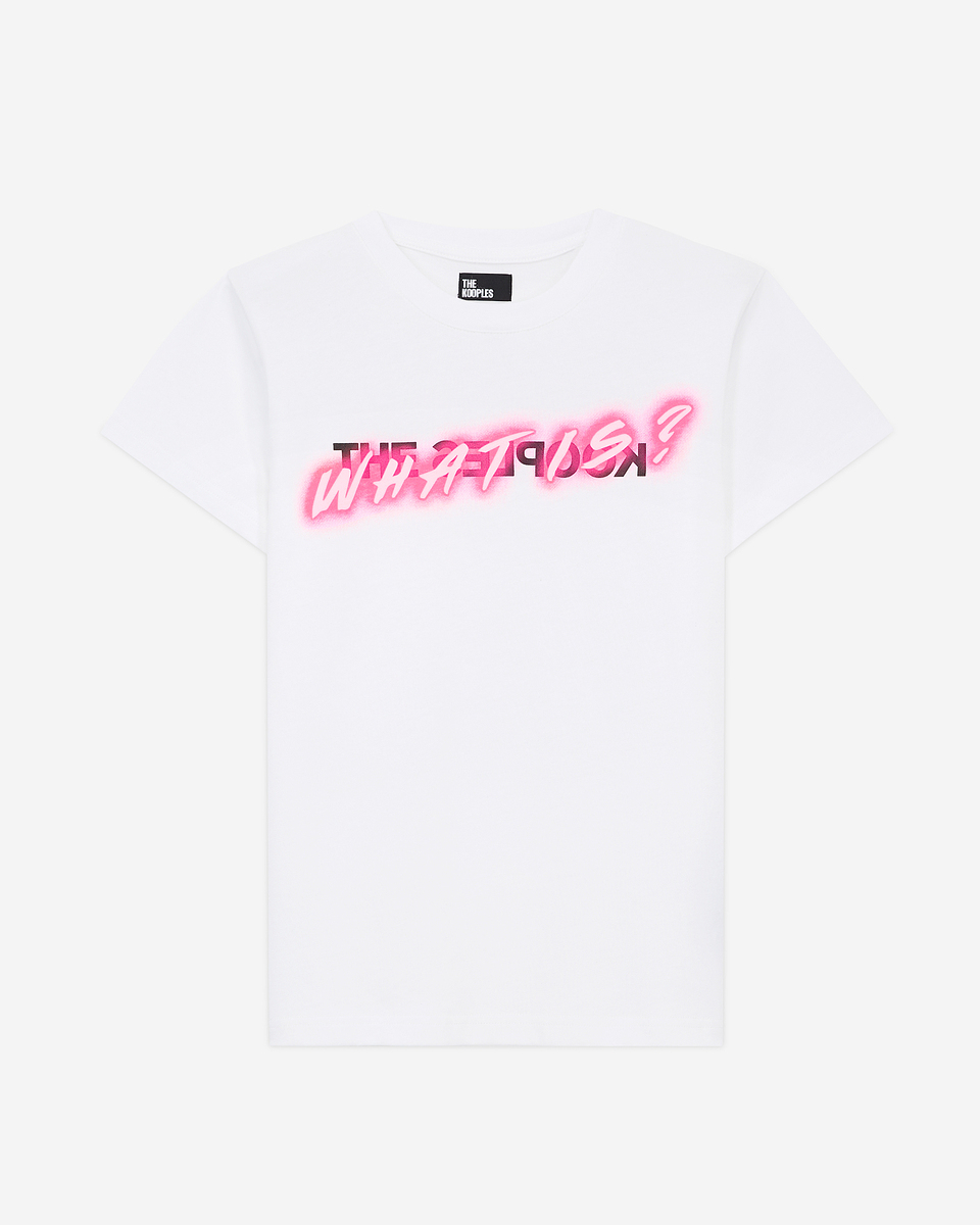 What Is fluorescent white T-shirt