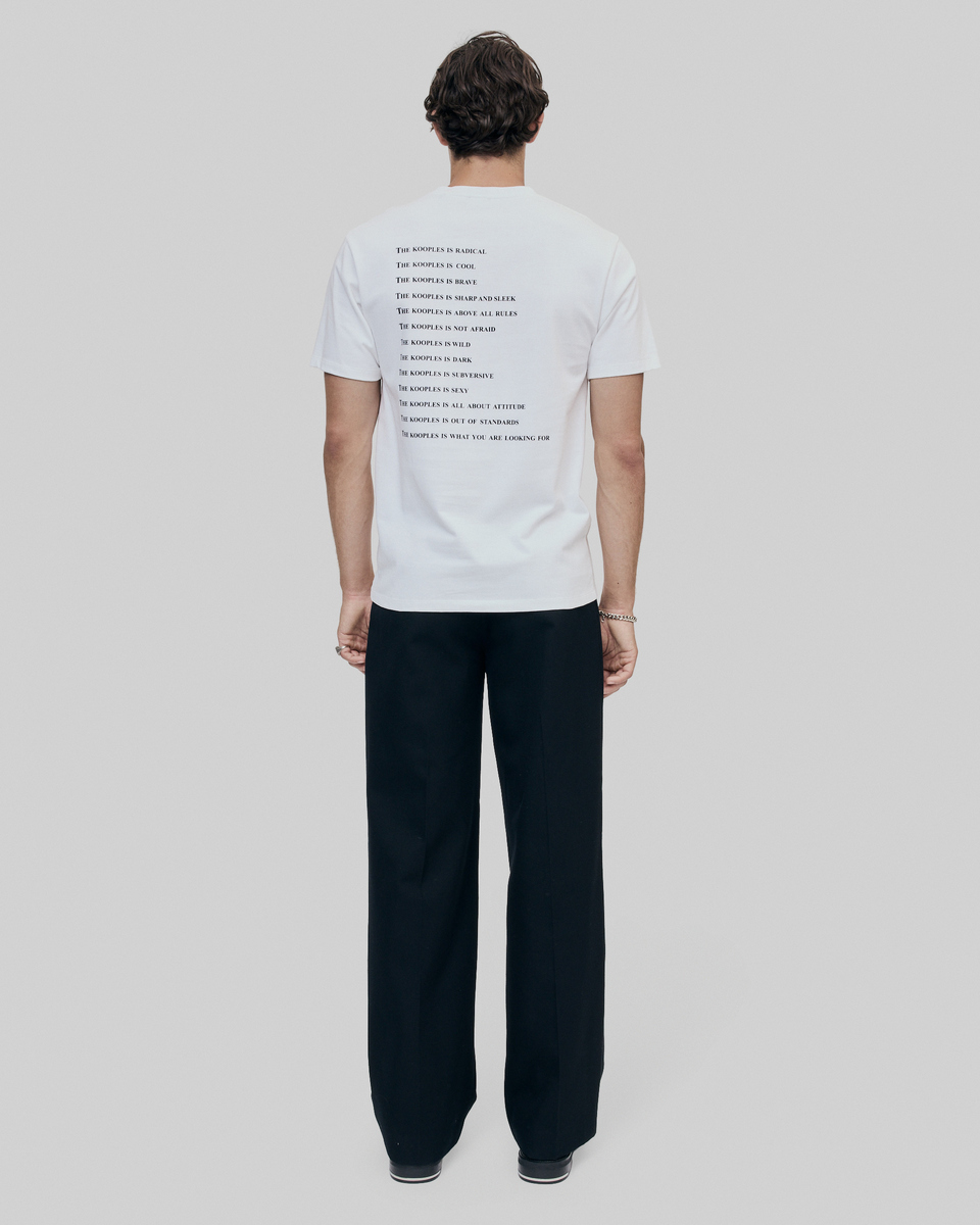 What Is fluorescent white T-shirt
