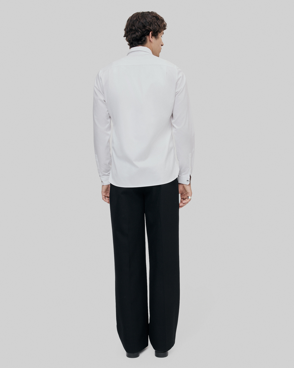 Classic white collar shirt