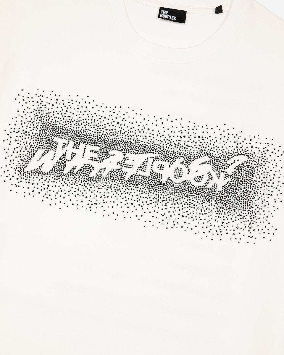 What is white rhinestone T-shirt