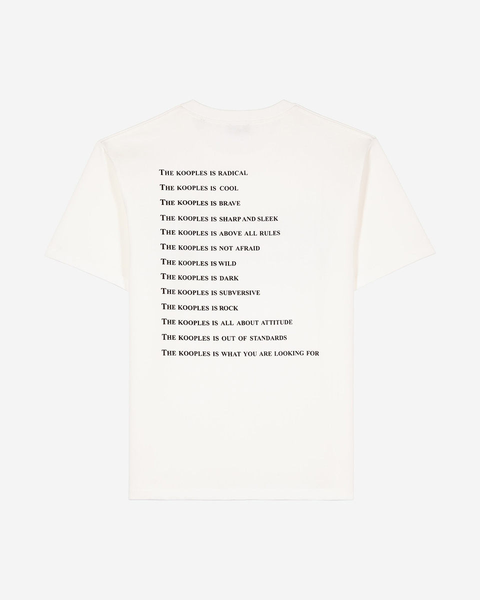 What is white rhinestone T-shirt