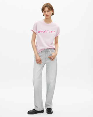 Pink 'What Is' T-shirt