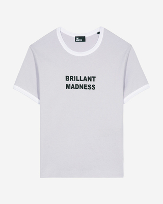 T-shirt with lilac screen print