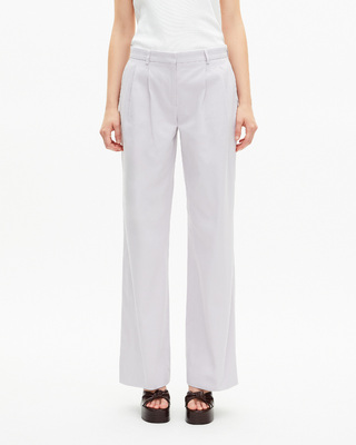 Lilac straight-leg tailored pants