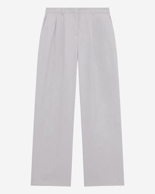 Lilac straight-leg tailored pants