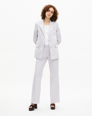 Lilac straight suit jacket