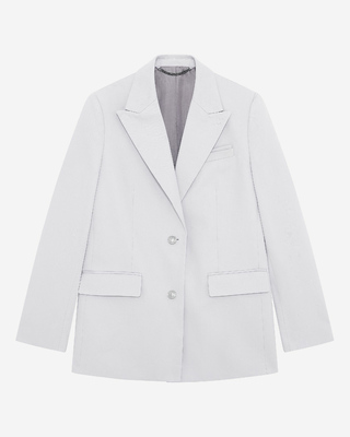 Lilac straight suit jacket