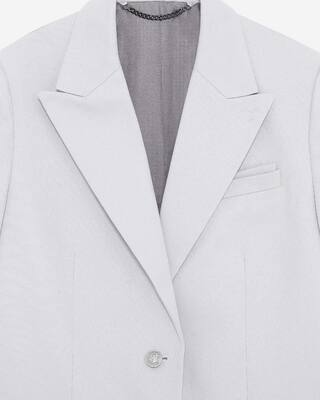 Lilac straight suit jacket