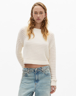 Silver chain belt