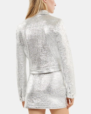 Short silver jacket