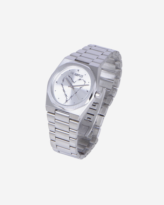 Silver heart watch