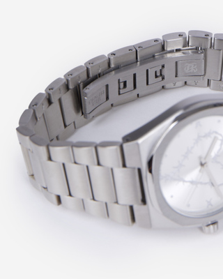 Silver heart watch