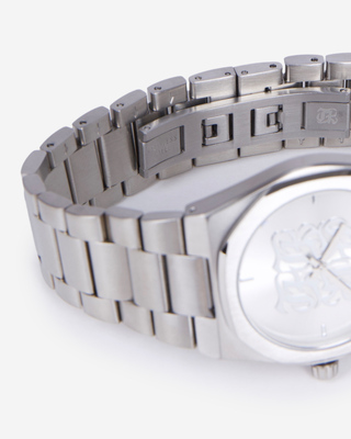 Silver Monogram Watch