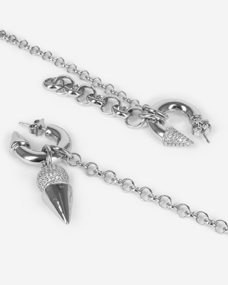 Silver earrings