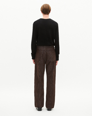Brown corduroy baggy jeans