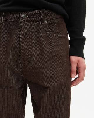 Brown corduroy baggy jeans