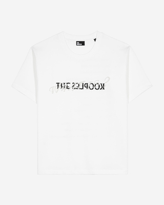 'What Is' T-shirt with white beads