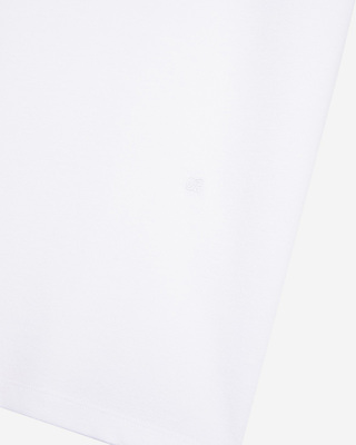 Mixed T-shirt, straight, plain white