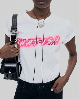 What Is fluorescent white T-shirt