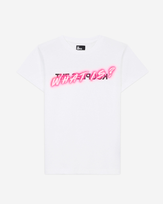 What Is fluorescent white T-shirt