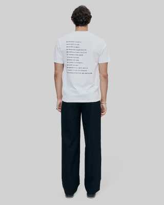 What Is fluorescent white T-shirt